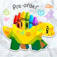 Image 1 of Crayon Box Stego Jumbo Sticker - PRE-ORDER