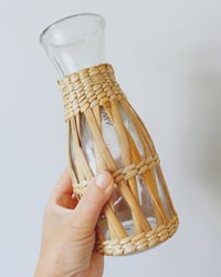 Image 2 of Vintage Seagrass Wine Carafe