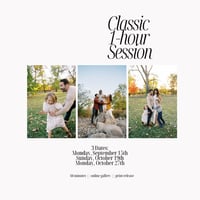 Classic 1- Hour Session BOOKING FEE ONLY (Fall 2025)