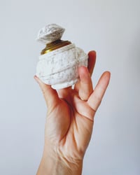 Image 1 of Vintage Stone & Brass Lidded Container