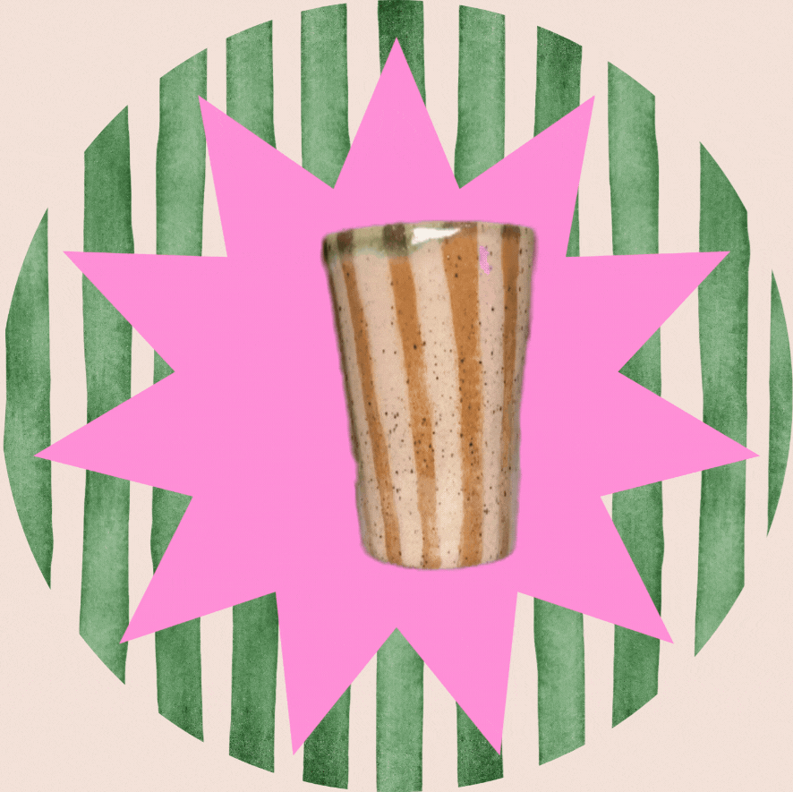 Image 2 of Brown Stripe Cup