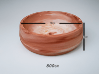 Image 4 of Round Pot teracotta marble Porcelain(με τρύπα)