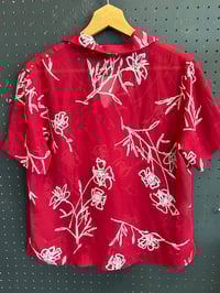 Image 4 of Sheer button tee #344