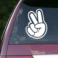 Image 2 of Peace Sign Decal