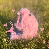 Pink shrimp handmade soft friend 🌸 (based on neocaridina davidi)