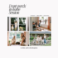 Front Porch/In-home Sessions BOOKING FEE ONLY (Fall 2025)