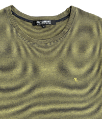 Image 2 of '07 Raf Simons "R" Logo Striped Longsleeve - M