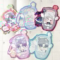 Image 2 of Love & Deepspace Glitter Vinyl Stickers