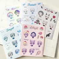 Image 1 of Love & Deepspace Holo Vinyl Sticker Sheets