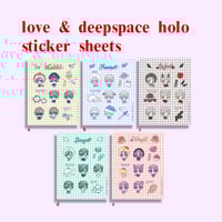 Image 2 of Love & Deepspace Holo Vinyl Sticker Sheets
