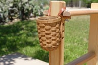 Image 1 of Bench basket, round with plastic liner