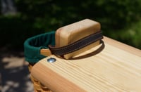 Image 2 of Bench basket, round with fabric liner