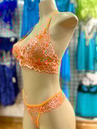 Image 2 of 2 tone bra and panty set