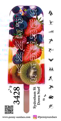 Image 1 of Penny Sundaes Paletas  - Case 20 count - Fruit Popsicles  