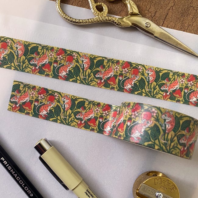 Strawberries & Mice Washi Tape