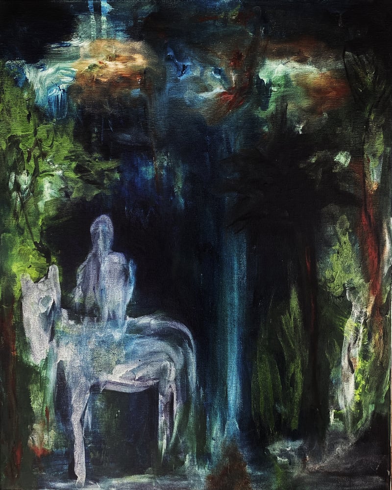 Image of Rider (Original Painting)