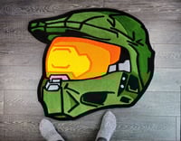 Image 2 of Halo Master Chief Handmade Rug