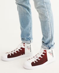 Image 1 of Tourback Red Men's Hightop Canvas Shoe