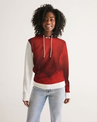 Image 1 of Tourback Red Women's All-Over Print Hoodie