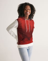 Image 2 of Tourback Red Women's All-Over Print Hoodie