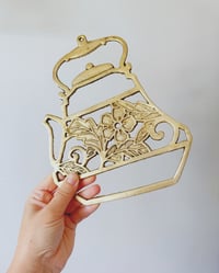 Image 4 of Vintage Brass Teapot Trivet