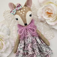 Image 1 of Handmade Sweet Fawn Doll #4