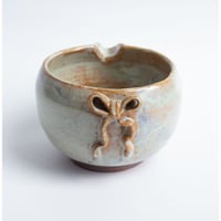 Image 1 of Matcha Bowl with Spout - 3D Ribbon