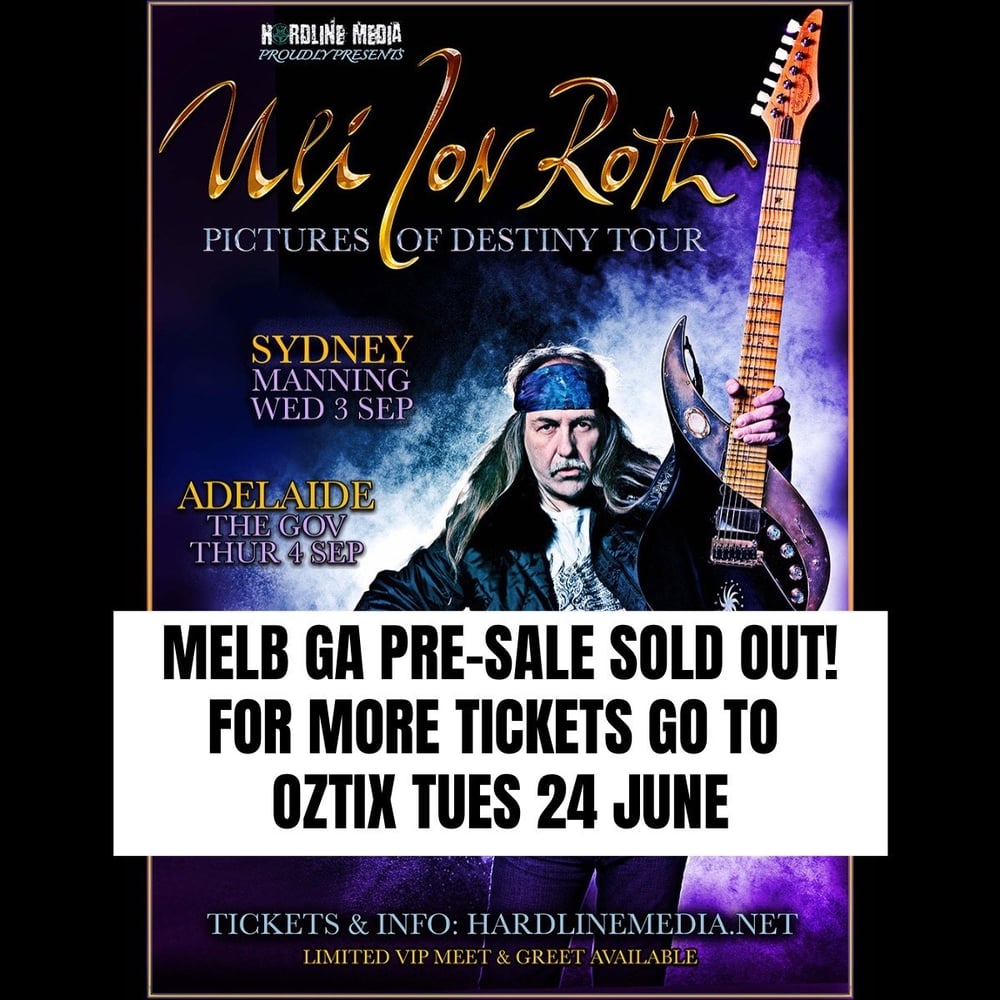 Image of ULI JON ROTH - MELBOURNE - CROXTON - FRI 5 SEP - GA PRESALE