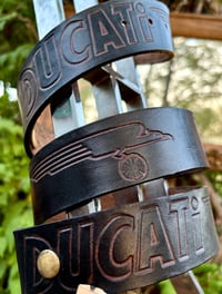 Image 3 of Original Tom Fugle Ducati Leather Belt 