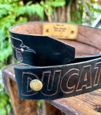Image 6 of Original Tom Fugle Ducati Leather Belt 