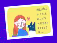 POSTKARTE Du bist...