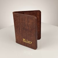 Image 1 of Milsy Double Wallet - Tobacco