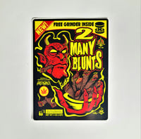 Image 1 of 2 Many Blunts Brand Devil Magazine By Gutterchrist Die Cut Glossy Finish Vinyl Sticker