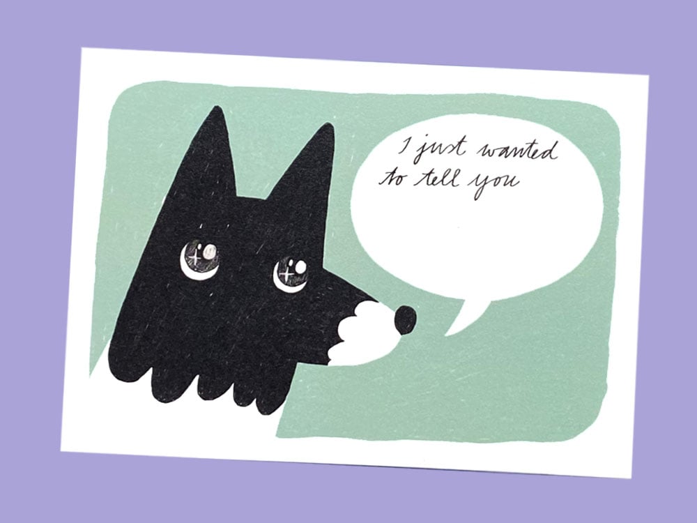 Image of POSTKARTE I just wanted to tell you