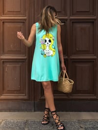 Image 1 of VESTIDO SKATER SIRENA TURQUESA