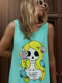 Image 4 of VESTIDO SKATER SIRENA TURQUESA