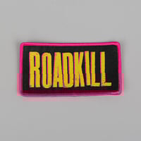 Roadkill - Embroidered Patch - Yellow/Pink
