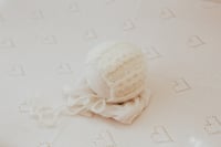 Image 1 of Cable Knit Bonnet 