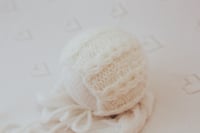 Image 2 of Cable Knit Bonnet 