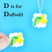 Image 5 of Little Alphabet Charm necklaces and brooches A to E