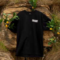 Image 1 of Leazes Tee - Front & Back Logo - BLACK