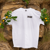 Image 1 of Leazes Tee - Front & Back Logo - WHITE