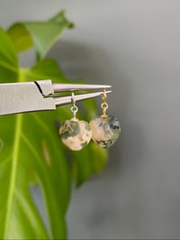 Image 1 of Moss Agate Heart Charms