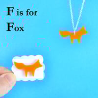 Image 2 of Little Alphabet Charm necklaces and brooches F to J 