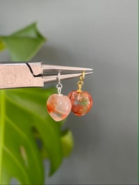 Image 1 of Fire Quartz Heart Charms