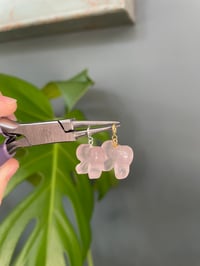 Image 3 of Rose Quartz Bow Charms