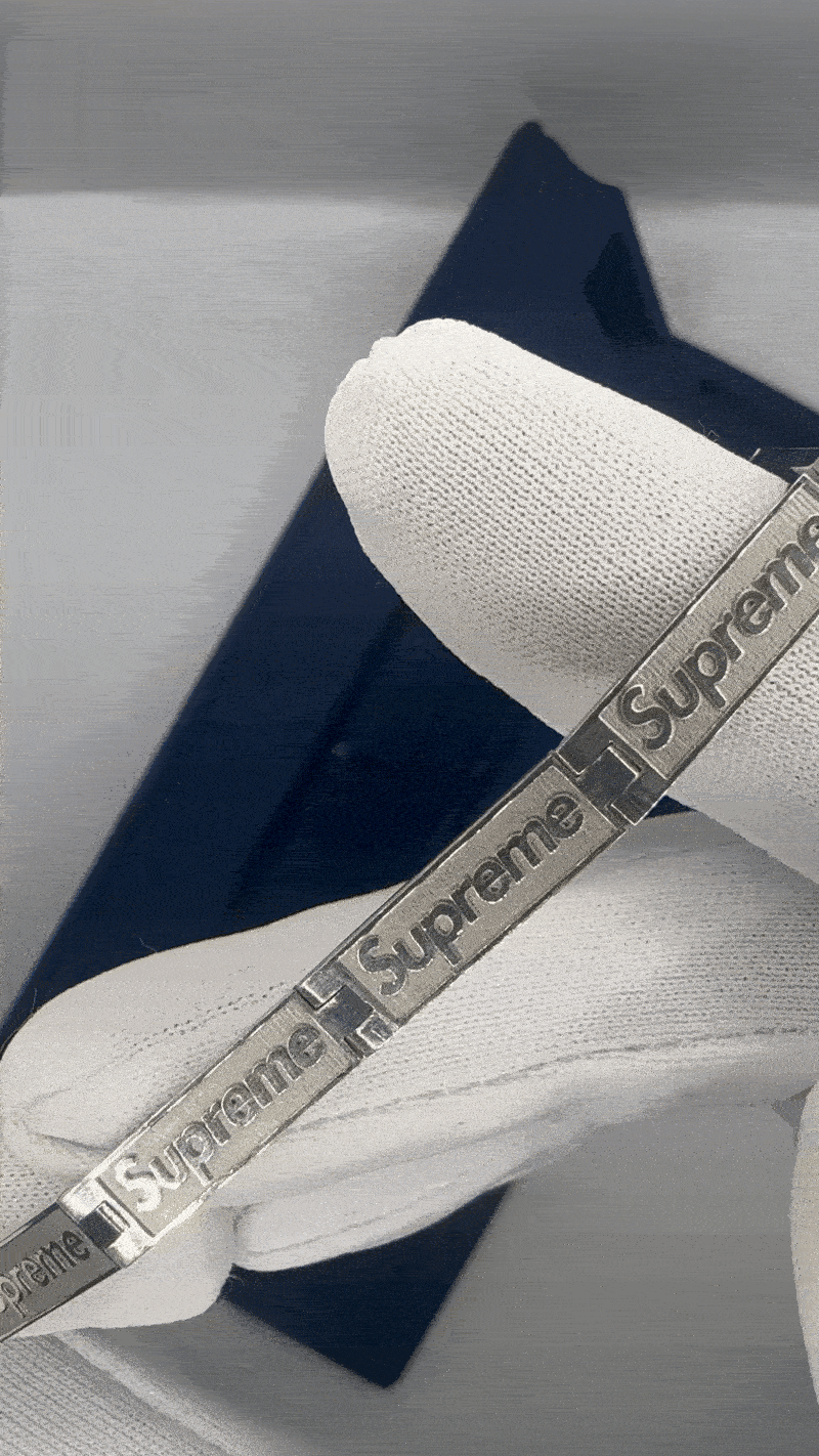 Image of Supreme X Jacob and Co Sterling 925 Silver Boxlogo Bracelet (L/XL)