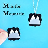 Image 4 of Little Alphabet Charm necklaces and brooches K to O