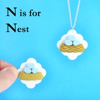 Image 5 of Little Alphabet Charm necklaces and brooches K to O
