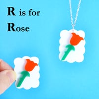 Image 4 of Little Alphabet Charm necklaces and brooches P to U
